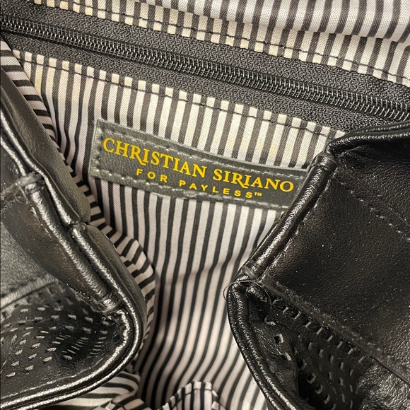 Christian Siriano Black Leather Backpack - Picture 3 of 9